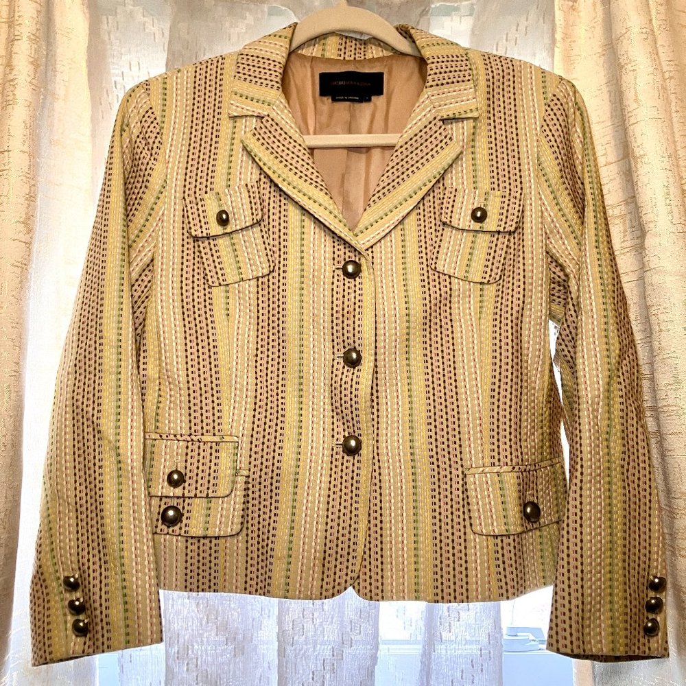 BCBG MAXAZRIA Stitched Blazer Jacket Size L